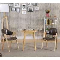 Good style solid wood cafe chair and small bar table