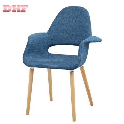 Home Furniture Comfortable Wooden Fabric Chair For Living Room Furniture