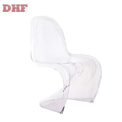 DHF Hot sale white plastic party chair for children