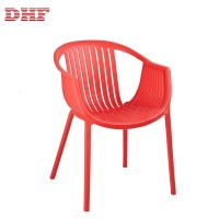 Fashion Design Colorful Fancy Outdoor Stackable Plastic Arm Chair For Garden