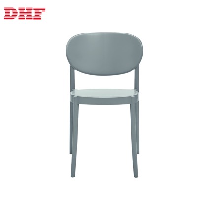 New Italian Original Design Modern Stackable Plastic  Dining, Cafe Chair for Outdoor