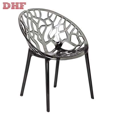 Outdoor restaurant plastic hollow chairs for sale