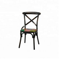 New Design X Back Chair vintage Stackable Chair For Restaurant Dining